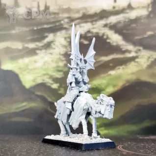 Описание картинки Wight King on Skeletal Steed от Каджит по цене 4 498руб | Свободный Рынок Миниатюр - СРМ