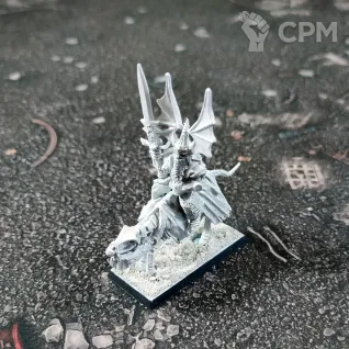Описание картинки Wight King on Skeletal Steed от Каджит по цене 4 498руб | Свободный Рынок Миниатюр - СРМ