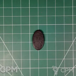 Описание картинки Oval Base 60x35 mm Подставка овальная пластик от Vault Boy по цене 58руб | Свободный Рынок Миниатюр - СРМ