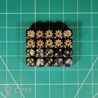 Описание картинки Custom Chaos Dice x20 от Vault Boy по цене 2 998руб | Свободный Рынок Миниатюр - СРМ