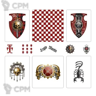 Описание картинки Adeptus Titanicus Legio Mortis Transfer Sheet Оригинал GW Limited (Декали) от Vault Boy по цене 4 298руб | Свободный Рынок Миниатюр - СРМ