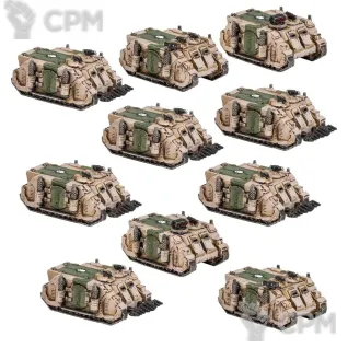 Описание картинки Legions Imperialis Rhino Transport Detachment Box от Vault Boy по цене 6 498руб | Свободный Рынок Миниатюр - СРМ