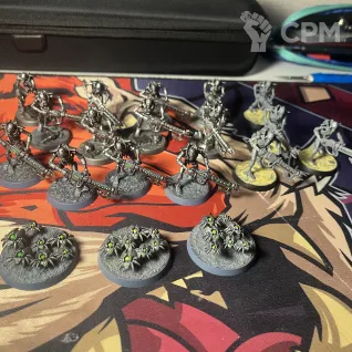 Описание картинки Necron warriors x20 от Антон Ша по цене 2 900руб | Свободный Рынок Миниатюр - СРМ