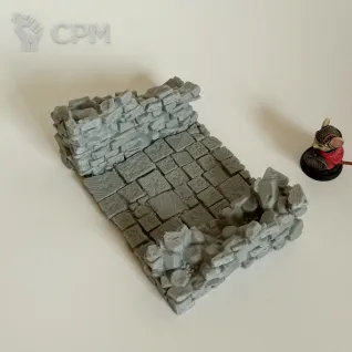 Описание картинки Ruined Gatehouse: Entrance Gate от Printopocalypse 3D по цене 2 300руб | Свободный Рынок Миниатюр - СРМ