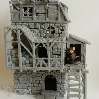 Описание картинки Ruined Gatehouse: East Wing от Printopocalypse 3D по цене 3 000руб | Свободный Рынок Миниатюр - СРМ