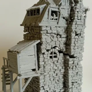 Описание картинки Ruined Gatehouse: East Wing от Printopocalypse 3D по цене 3 000руб | Свободный Рынок Миниатюр - СРМ