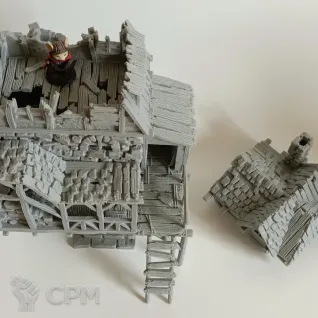 Описание картинки Ruined Gatehouse: East Wing от Printopocalypse 3D по цене 3 000руб | Свободный Рынок Миниатюр - СРМ