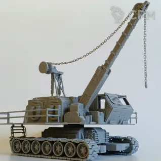 Описание картинки Гусеничный кран от Printopocalypse 3D по цене 3 500руб | Свободный Рынок Миниатюр - СРМ