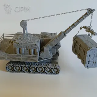 Описание картинки Гусеничный кран от Printopocalypse 3D по цене 3 500руб | Свободный Рынок Миниатюр - СРМ