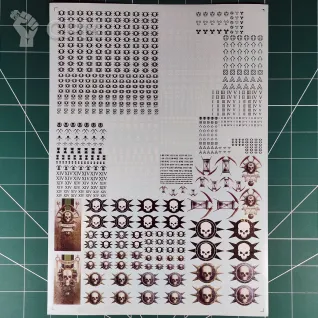 Описание картинки Death Guard Transfer Sheet (Декали) Replica от Vault Boy по цене 1 798руб | Свободный Рынок Миниатюр - СРМ