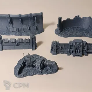 Описание картинки Набор террейна Адептус механикус от 3d_Bear по цене 1 400руб | Свободный Рынок Миниатюр - СРМ