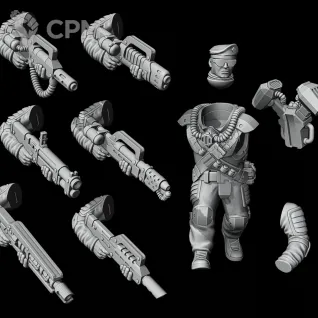 Описание картинки Airborne Division - Command Squad от Modelkin по цене 1 100руб | Свободный Рынок Миниатюр - СРМ