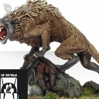 Описание картинки Wild Warg Chieftain от 3Д-Печка по цене 300руб | Свободный Рынок Миниатюр - СРМ