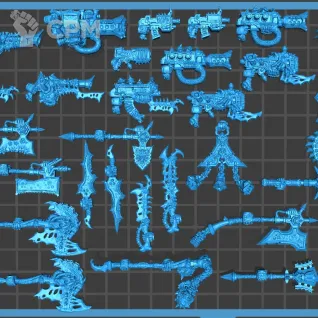 Описание картинки Plague Marines - альт (отряд 5 моделей) от Магазин Альфария по цене 800руб | Свободный Рынок Миниатюр - СРМ