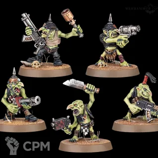Описание картинки Gretchin x5 от Miniatures Broker по цене 1 500руб | Свободный Рынок Миниатюр - СРМ
