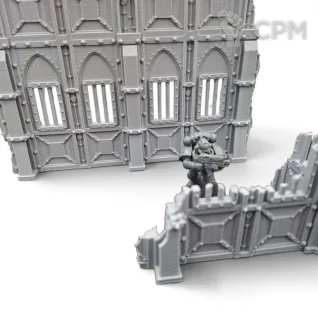 Описание картинки Набор Террейна 11th Редакции - Armored Ruins от Terrain Print по цене 6 400руб | Свободный Рынок Миниатюр - СРМ
