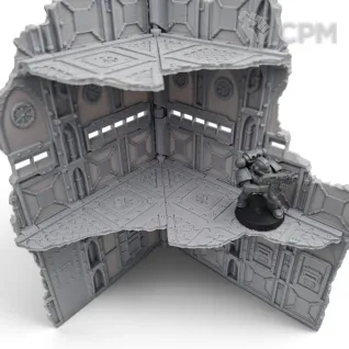 Описание картинки Набор Террейна 11th Редакции - Armored Ruins от Terrain Print по цене 6 400руб | Свободный Рынок Миниатюр - СРМ