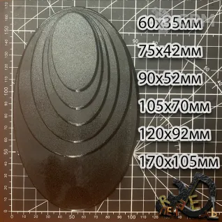 Описание картинки База 75х42мм. Base 75х42mm от R.E.print по цене 80руб | Свободный Рынок Миниатюр - СРМ