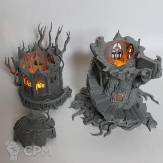 Описание картинки Elves Gloomwood Treehouse от Printopocalypse 3D по цене 2 800руб | Свободный Рынок Миниатюр - СРМ