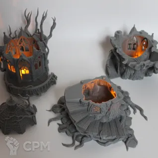 Описание картинки Elves Gloomwood Treehouse от Printopocalypse 3D по цене 2 800руб | Свободный Рынок Миниатюр - СРМ