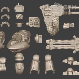 Описание картинки Siege Dreadnought Dredeo от Tridax Forge по цене 400руб | Свободный Рынок Миниатюр - СРМ
