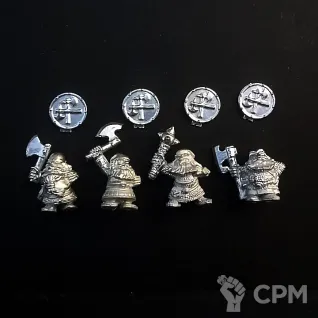 Описание картинки Warhammer Fantasy Battles - Dwarf clansmen (1) x4 models - Metal от FULL METAL по цене 1 000руб | Свободный Рынок Миниатюр - СРМ