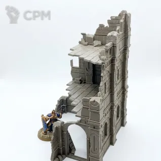 Описание картинки Азирская 3х этажная руина от 3D Wargaming по цене 1 200руб | Свободный Рынок Миниатюр - СРМ