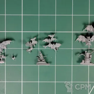 Описание картинки Cursed City Bat Swarms (Fell Bats) от Каджит по цене 1 498руб | Свободный Рынок Миниатюр - СРМ