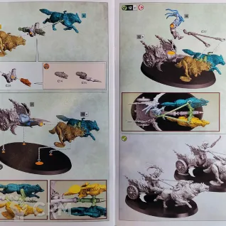 Описание картинки Goblin Warboss or Bigboss on Goblin Wolf Chariot от Lunar Gobbo по цене 3 999руб | Свободный Рынок Миниатюр - СРМ