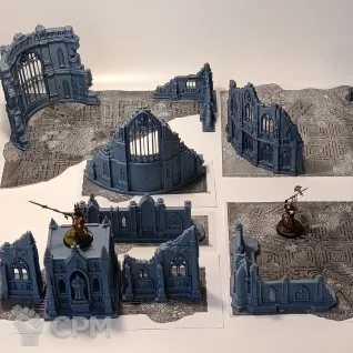 Описание картинки Набор террейна Cathedral set от 3d_Bear по цене 4 700руб | Свободный Рынок Миниатюр - СРМ