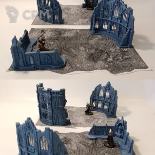 Описание картинки Набор террейна Cathedral set от 3d_Bear по цене 4 700руб | Свободный Рынок Миниатюр - СРМ