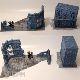 Описание картинки Набор террейна Cathedral set от 3d_Bear по цене 4 700руб | Свободный Рынок Миниатюр - СРМ