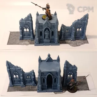 Описание картинки Набор террейна Cathedral set от 3d_Bear по цене 4 700руб | Свободный Рынок Миниатюр - СРМ