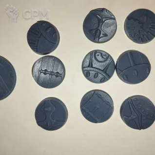 Описание картинки Warhammer 40000 Aeldari bases (базы с тематикой Аельдари) от Shadowsunwaifu по цене 100руб | Свободный Рынок Миниатюр - СРМ