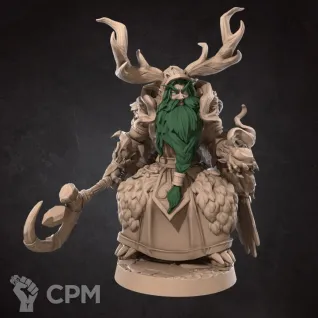 Описание картинки Лунный Эльф, Друид (Moon Elf, Druid) от Gabrigame_Print по цене 320руб | Свободный Рынок Миниатюр - СРМ