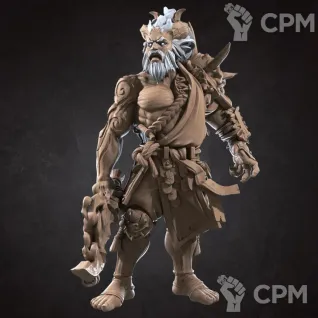 Описание картинки Дженази Воздуха, Друид (Genasi Air, Druid) от Gabrigame_Print по цене 330руб | Свободный Рынок Миниатюр - СРМ