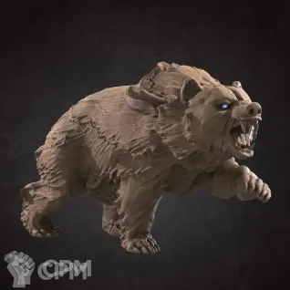 Описание картинки Медведь Стихии Воды (Water Bear) от Gabrigame_Print по цене 430руб | Свободный Рынок Миниатюр - СРМ