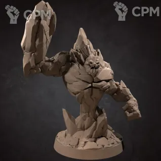 Описание картинки Элементаль Земли (Earth Elemental) от Gabrigame_Print по цене 650руб | Свободный Рынок Миниатюр - СРМ