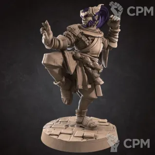 Описание картинки Тифлинг, Монах 2 (Tiefling, Monk 2) от Gabrigame_Print по цене 330руб | Свободный Рынок Миниатюр - СРМ