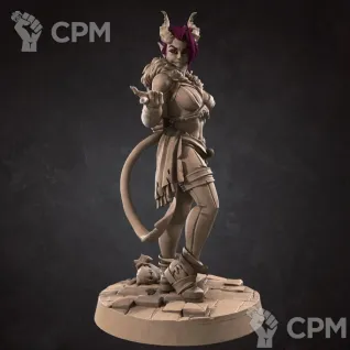 Описание картинки Тифлинг, Плутовка (Tiefling, the Rogue) от Gabrigame_Print по цене 330руб | Свободный Рынок Миниатюр - СРМ
