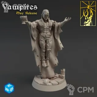 Описание картинки Голодный Вампир (Hungry Vampire) от Gabrigame_Print по цене 340руб | Свободный Рынок Миниатюр - СРМ