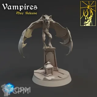 Описание картинки Вампир, Летучая Мышь 2 (Vampire, Bat 2) от Gabrigame_Print по цене 350руб | Свободный Рынок Миниатюр - СРМ