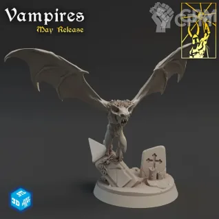 Описание картинки Вампир, Летучая Мышь (Vampire, Bat) от Gabrigame_Print по цене 350руб | Свободный Рынок Миниатюр - СРМ