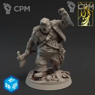 Описание картинки Огр, Матрос 3 (Ogre, Crewman 3) от Gabrigame_Print по цене 650руб | Свободный Рынок Миниатюр - СРМ