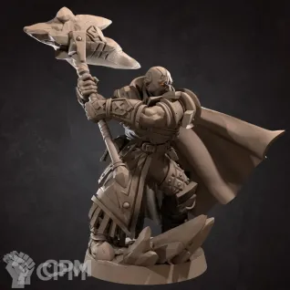 Описание картинки Дженази Земли, Воин (Genasi Earth, Warrior) от Gabrigame_Print по цене 330руб | Свободный Рынок Миниатюр - СРМ