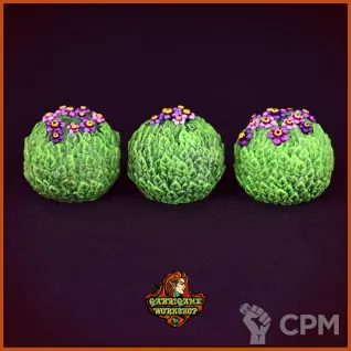 Описание картинки Круглые кусты от Gabrigame_Terrain по цене 390руб | Свободный Рынок Миниатюр - СРМ