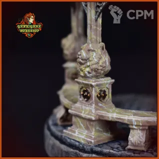 Описание картинки Ротонда с тиграми от Gabrigame_Terrain по цене 2 510руб | Свободный Рынок Миниатюр - СРМ