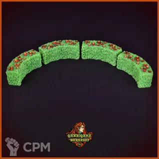 Описание картинки Полукруглые кусты от Gabrigame_Terrain по цене 560руб | Свободный Рынок Миниатюр - СРМ