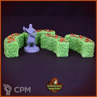 Описание картинки Полукруглые кусты от Gabrigame_Terrain по цене 560руб | Свободный Рынок Миниатюр - СРМ