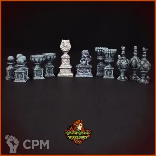 Описание картинки Садово-парковые скульптуры от Gabrigame_Terrain по цене 570руб | Свободный Рынок Миниатюр - СРМ